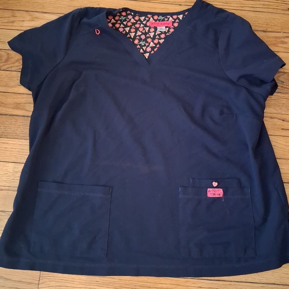 Betsey Johnson - Women’s Navy Blue Plus Size Scrub Set. Size 2X - Picture 2 of 16